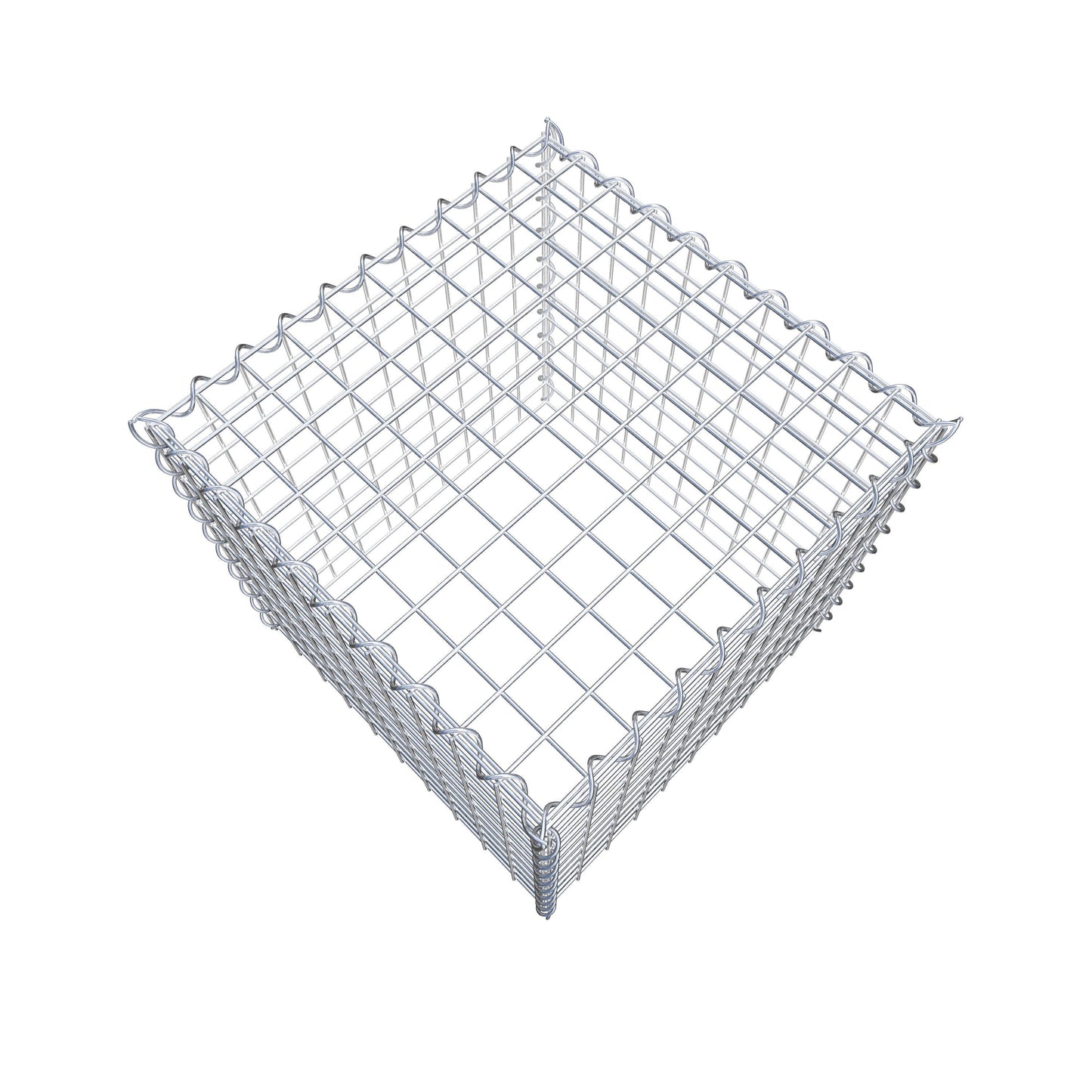 Anbaugabione Typ 3 50 cm x 50 cm x 50 cm (L x H x T), Maschenweite 5 cm x 5 cm, Spirale