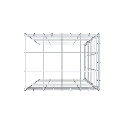 Extra gabion typ 4 80 cm x 40 cm x 30 cm (L x H x D), maskstorlek 10 cm x 10 cm, C-ring