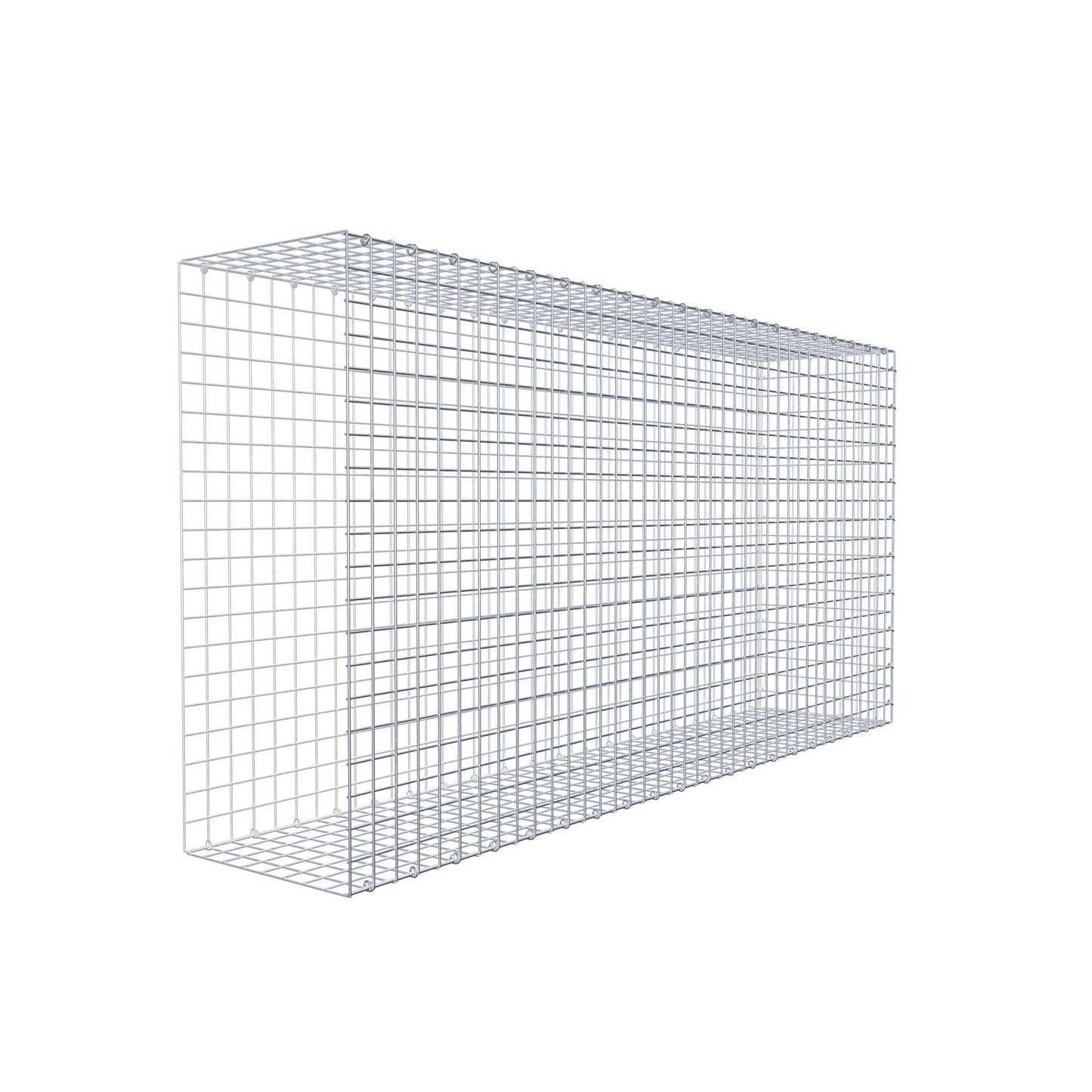 Opzetpaal type 2 200 cm x 100 cm x 40 cm (L x H x D), maaswijdte 5 cm x 5 cm, C-ring