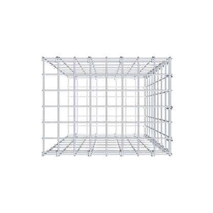 Gabião Tipo 2 80 cm x 40 cm x 30 cm, malhagem 5 cm x 10 cm, anel C