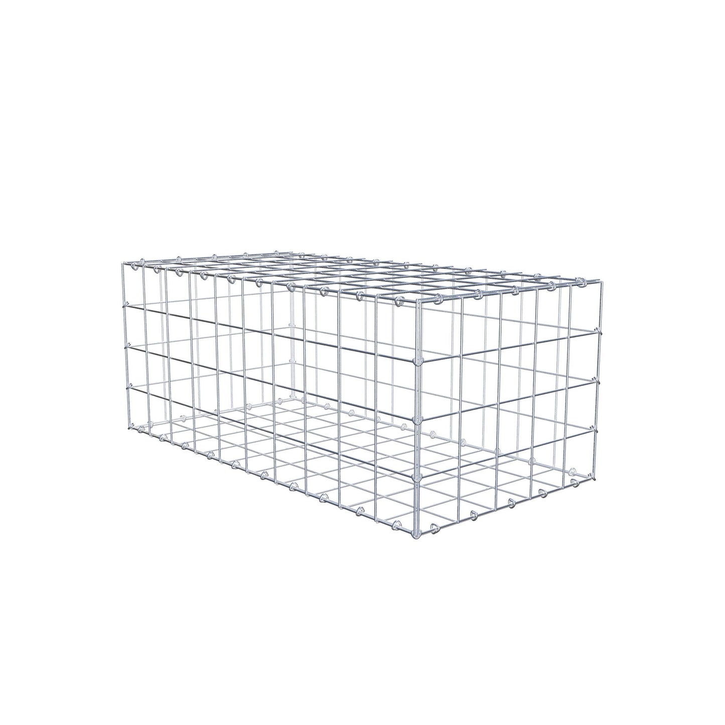 Schanskorf 100 cm x 40 cm x 50 cm (L x H x D), maaswijdte 10 cm x 10 cm, C-ring