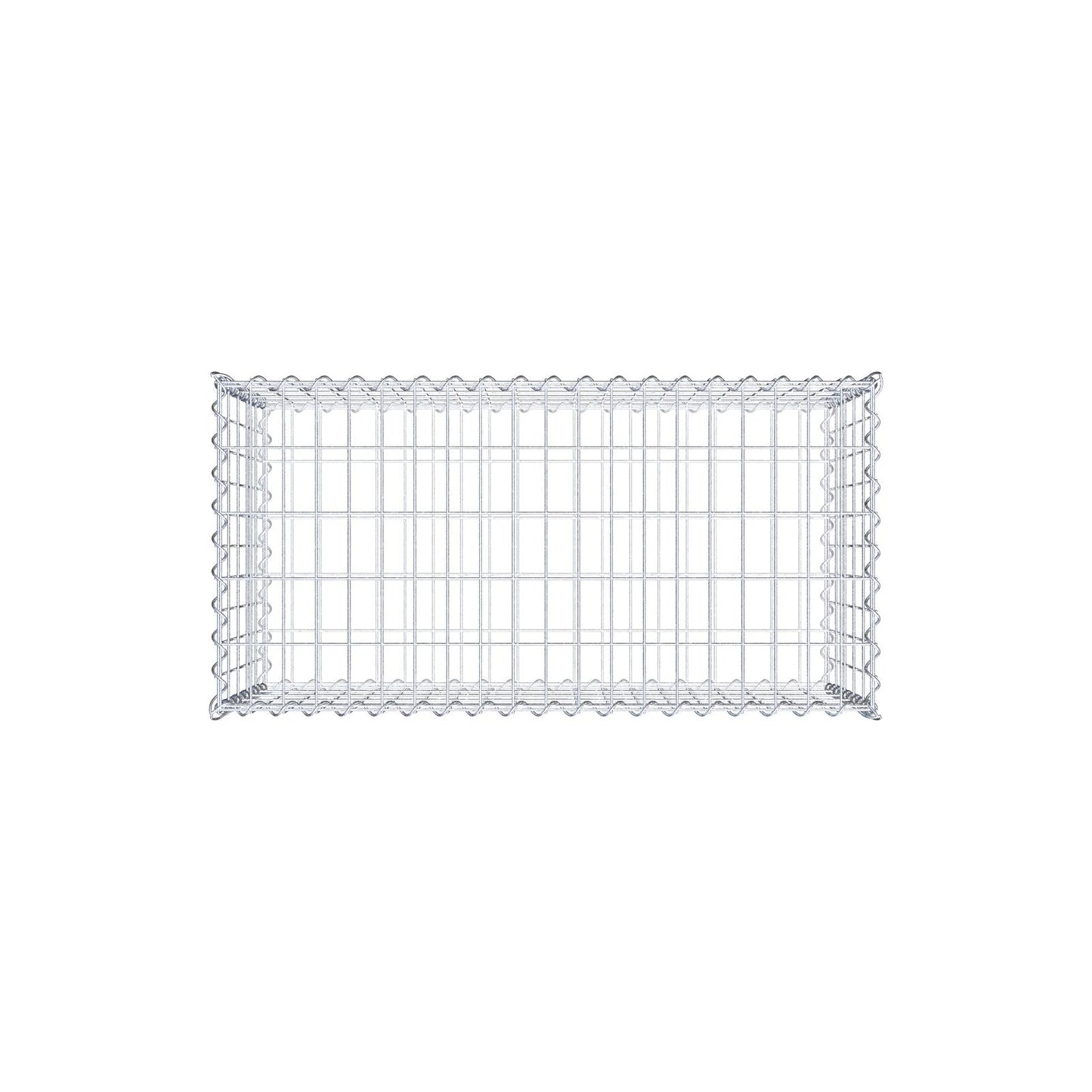 2er Set Gabionen 100 cm x 50 cm x 50 cm (L x H x T), Maschenweite 5 x 10 cm, Spirale