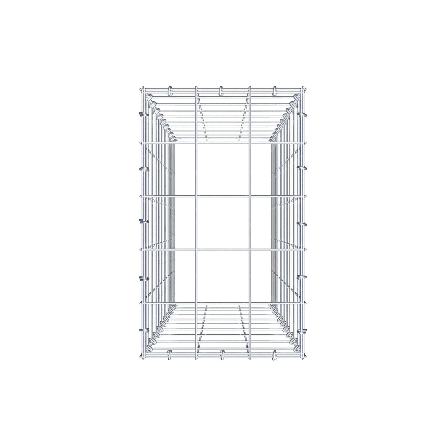 Fourche rapportée type 3 100 cm x 30 cm x 50 cm (L x H x P), mailles 10 cm x 10 cm, anneau C