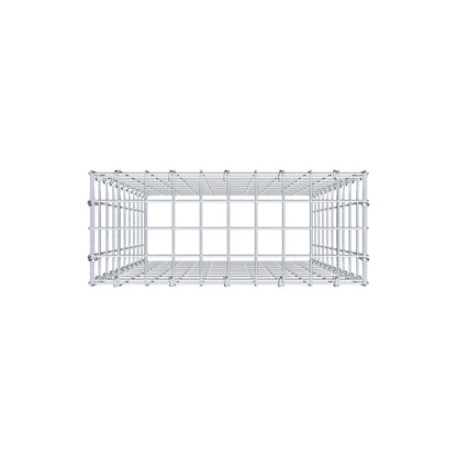 Gabião Tipo 3 100 cm x 50 cm x 20 cm (C x A x P), malhagem 5 cm x 10 cm, anel C