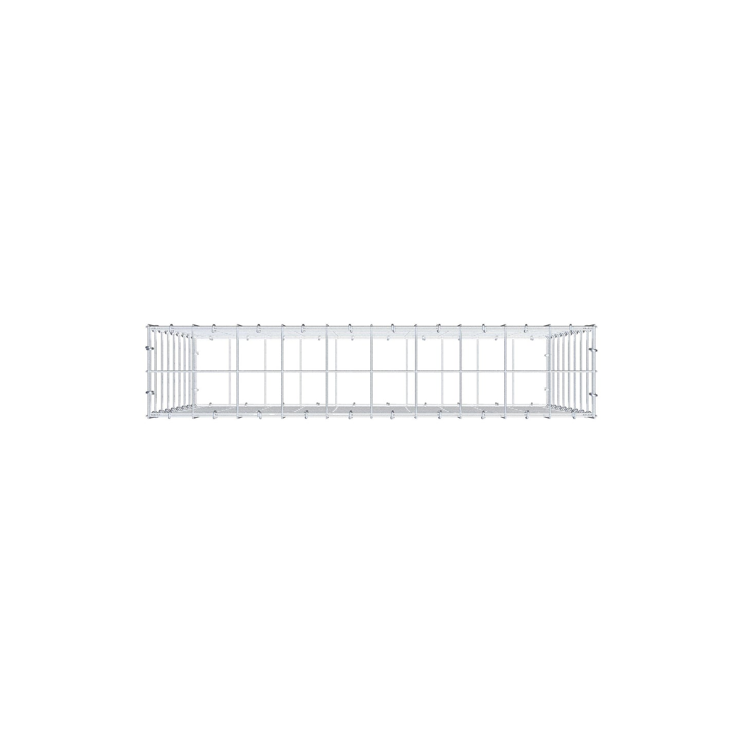 Gabion 100 cm x 80 cm x 20 cm (L x H x P), mailles 10 cm x 10 cm, anneau en C