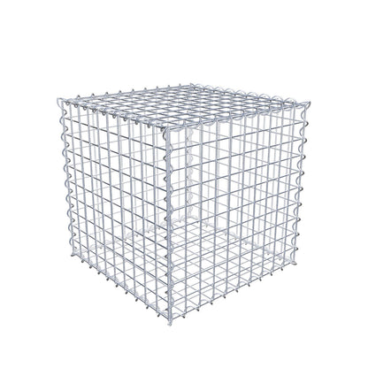 Gabião 50 cm x 50 cm x 50 cm (C x A x P), malhagem 5 cm x 5 cm, espiral
