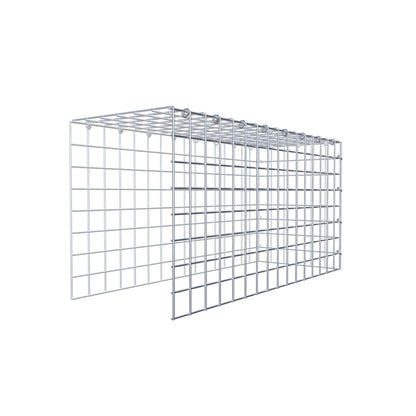 Fourche rapportée type 4 80 cm x 40 cm x 30 cm (L x H x P), mailles 5 cm x 5 cm, anneau C