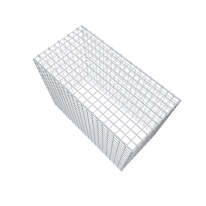 Type 3 oplegkorf 100 cm x 80 cm x 50 cm (L x H x D), maaswijdte 5 cm x 5 cm, C-ring
