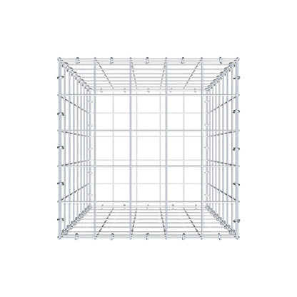 Gabion 80 cm x 50 cm x 50 cm (L x H x D), maskestørrelse 10 cm x 10 cm, C-ring