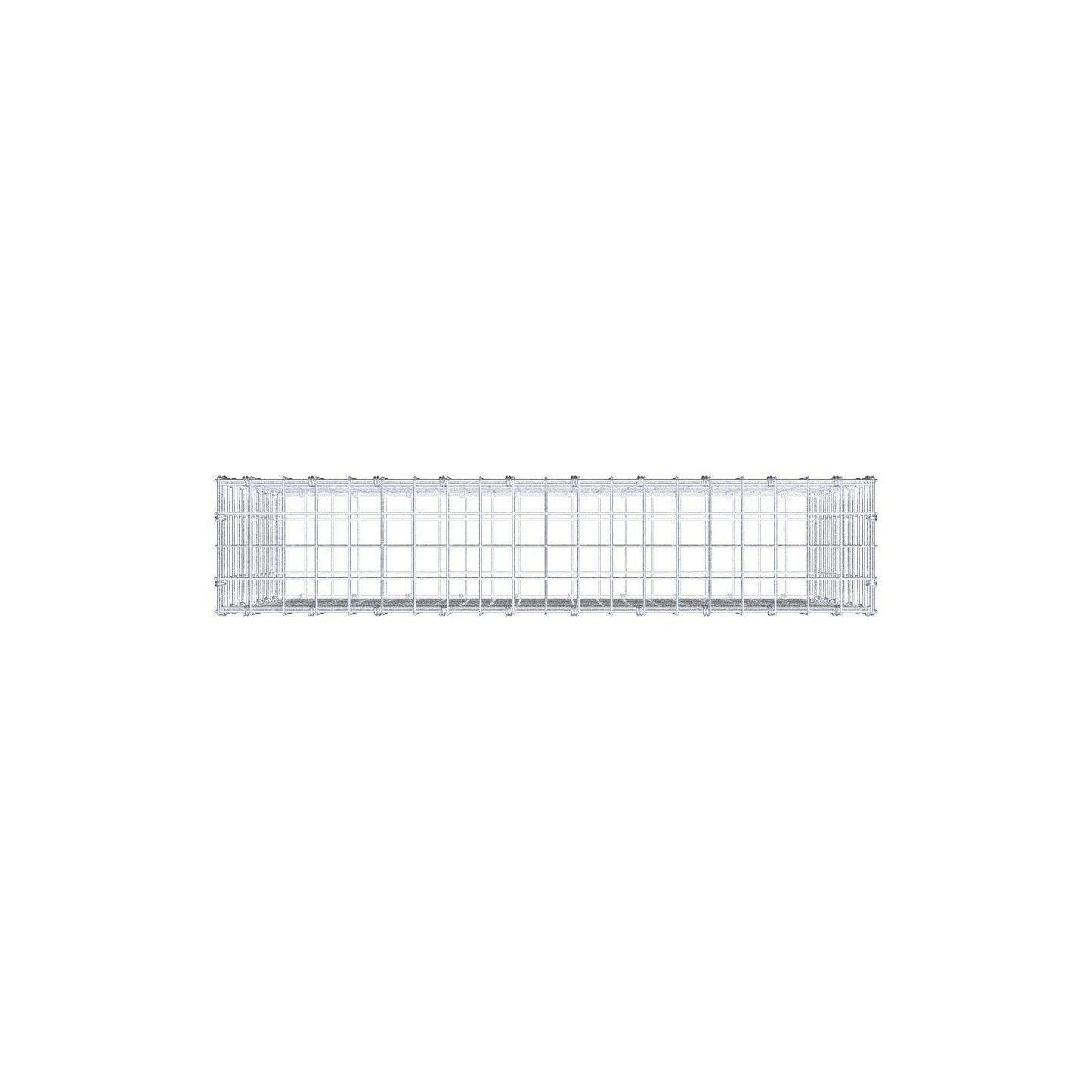 Gabion 100 cm x 70 cm x 20 cm (L x H x D), maskestørrelse 5 x 5 cm, spiralring