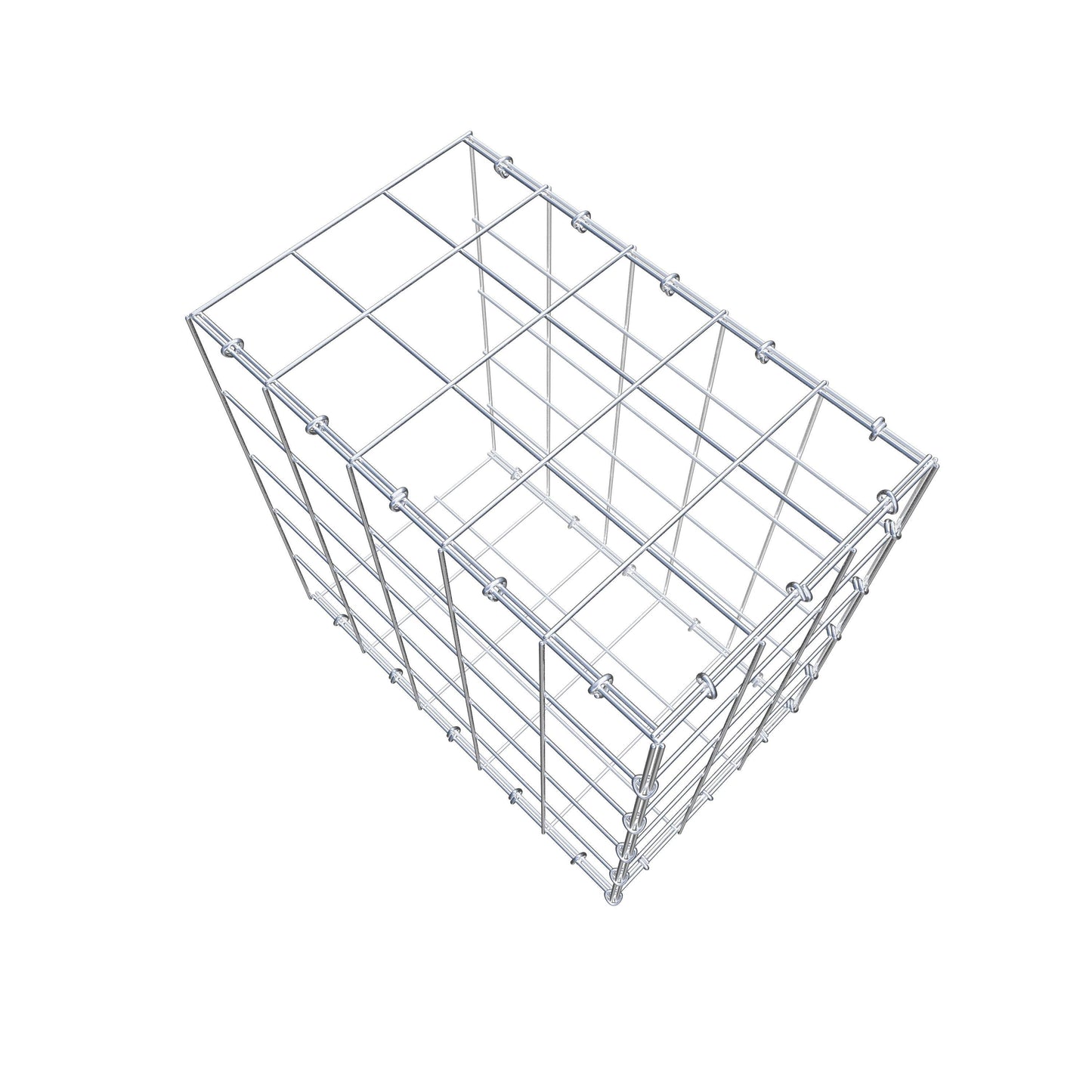 Anbaugabione Typ 2 50 cm x 50 cm x 30 cm (L x H x T), Maschenweite 10 cm x 10 cm, C-Ring