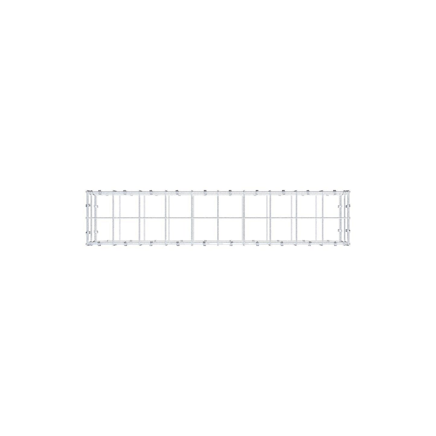Schanskorf 100 cm x 20 cm x 20 cm (L x H x D), maaswijdte 10 x 10 cm, spiraalring