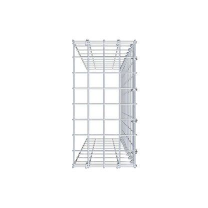 Opzetpaal type 4 100 cm x 20 cm x 40 cm (L x H x D), maaswijdte 5 cm x 10 cm, C-ring