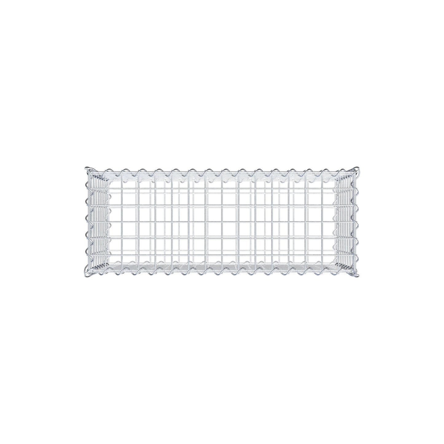 Gabion 80 cm x 40 cm x 30 cm (L x H x D), maskestørrelse 5 cm x 5 cm, spiral