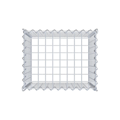 Opvokset gabion type 3 50 cm x 40 cm x 40 cm (L x H x D), maskestørrelse 5 cm x 5 cm, spiral
