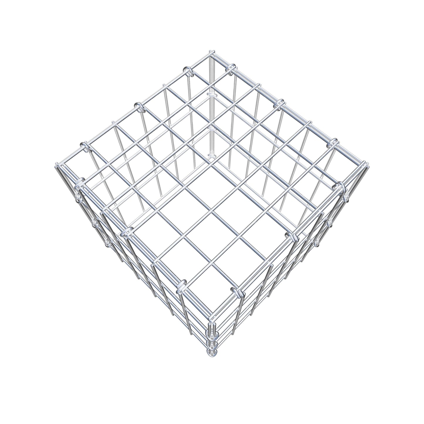 Anbaugabione Typ 3 30 cm x 30 cm x 30 cm (L x H x T), Maschenweite 5 cm x 10 cm, C-Ring