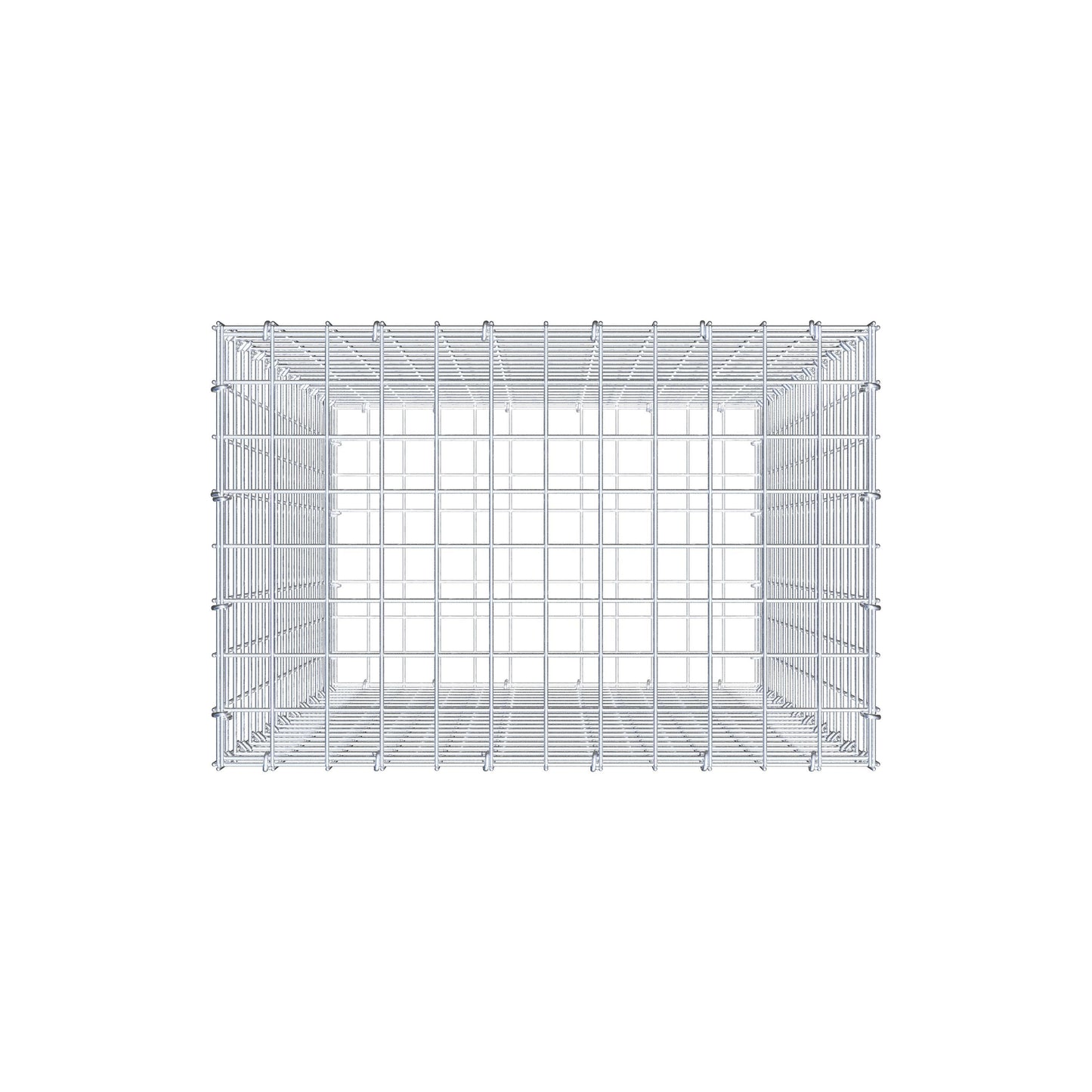 Gabione 100 cm x 60 cm x 40 cm (L x H x T), Maschenweite 5 cm x 5 cm, C-Ring