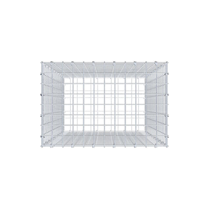 Gabione 100 cm x 60 cm x 40 cm (L x H x T), Maschenweite 5 cm x 5 cm, C-Ring