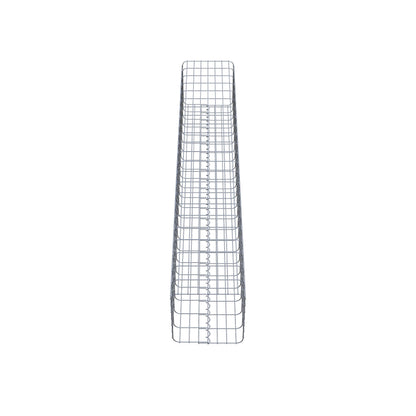 Gabionpelare vinkelrät 37 cm x 37 cm, 230 cm höjd, MW 5 cm x 10 cm