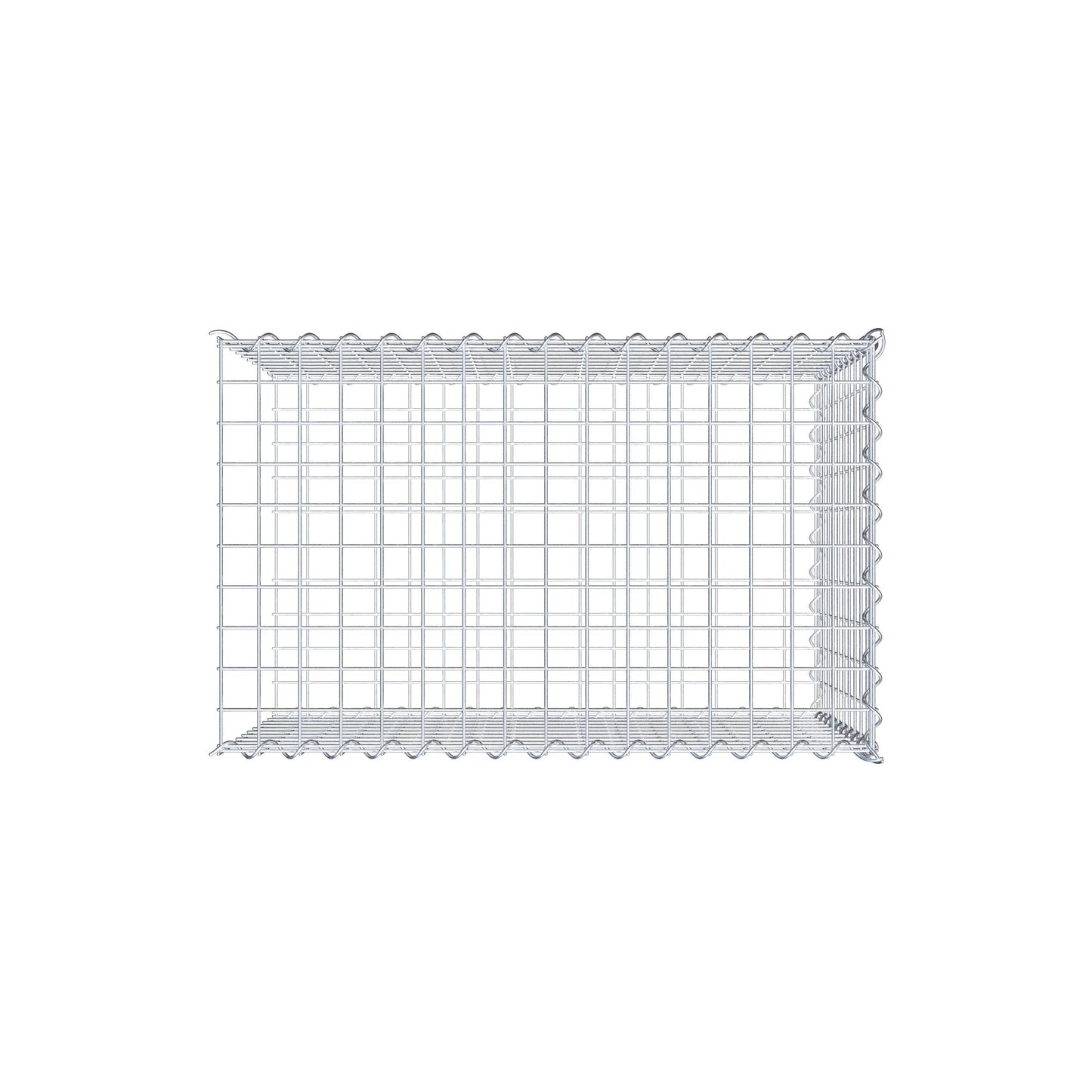 Add-on schanskorf type 2 80 cm x 50 cm x 50 cm (L x H x D), maaswijdte 5 cm x 5 cm, spiraalvormig
