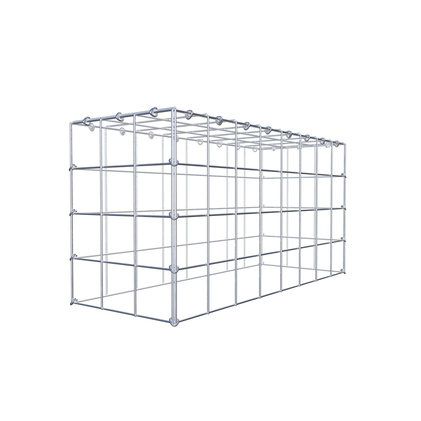 Gabião Tipo 3 80 cm x 40 cm x 30 cm (C x A x P), malhagem 10 cm x 10 cm, anel C