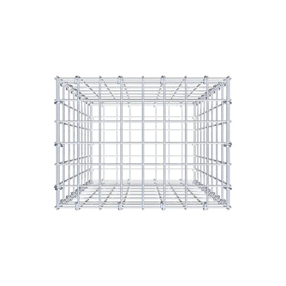 Schanskorf 80 cm x 40 cm x 30 cm (L x H x D), maaswijdte 5 cm x 10 cm, C-ring