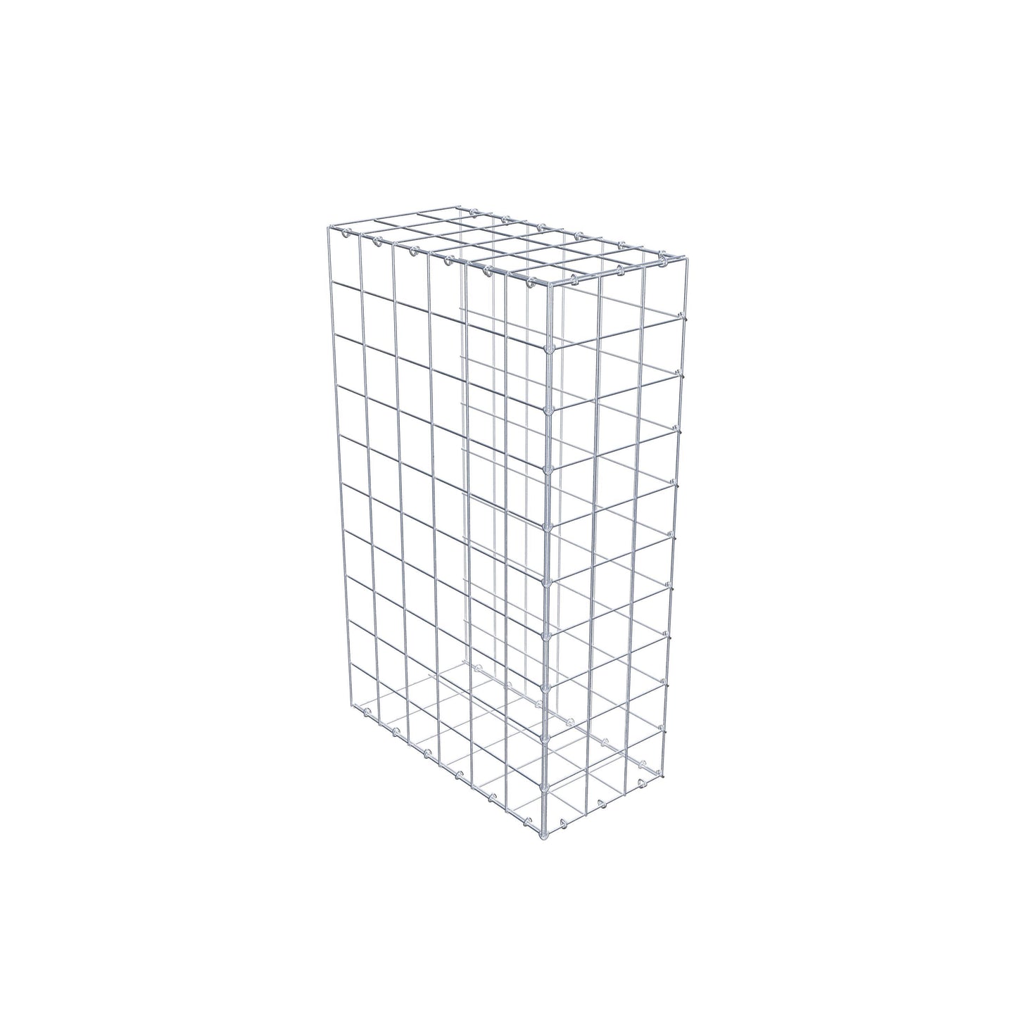 Type 2 oplegkorf 100 cm x 60 cm x 30 cm (L x H x D), maaswijdte 10 cm x 10 cm, C-ring