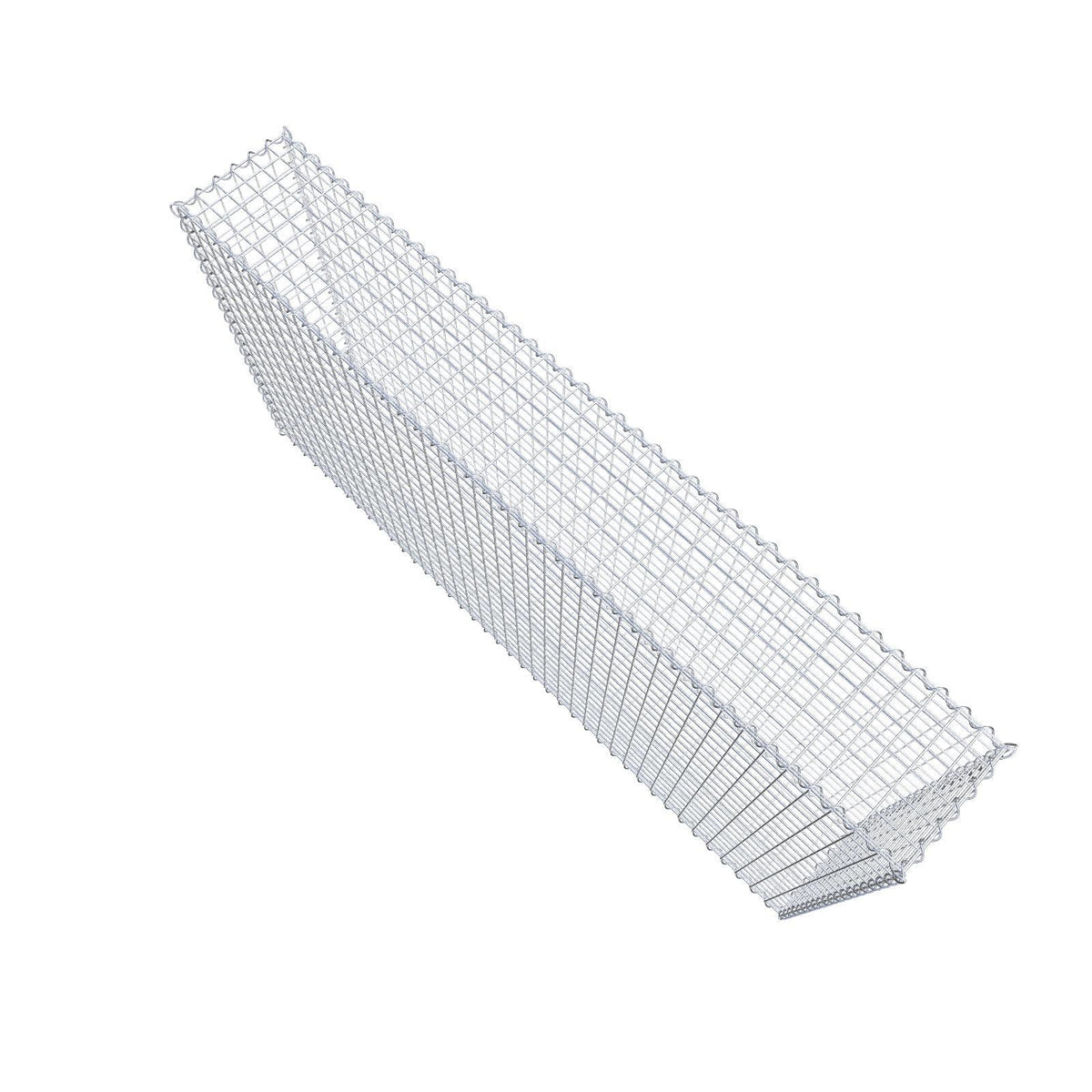 Gabião 200 cm x 100 cm x 30 cm (C x A x P), malhagem 5 cm x 5 cm, espiral