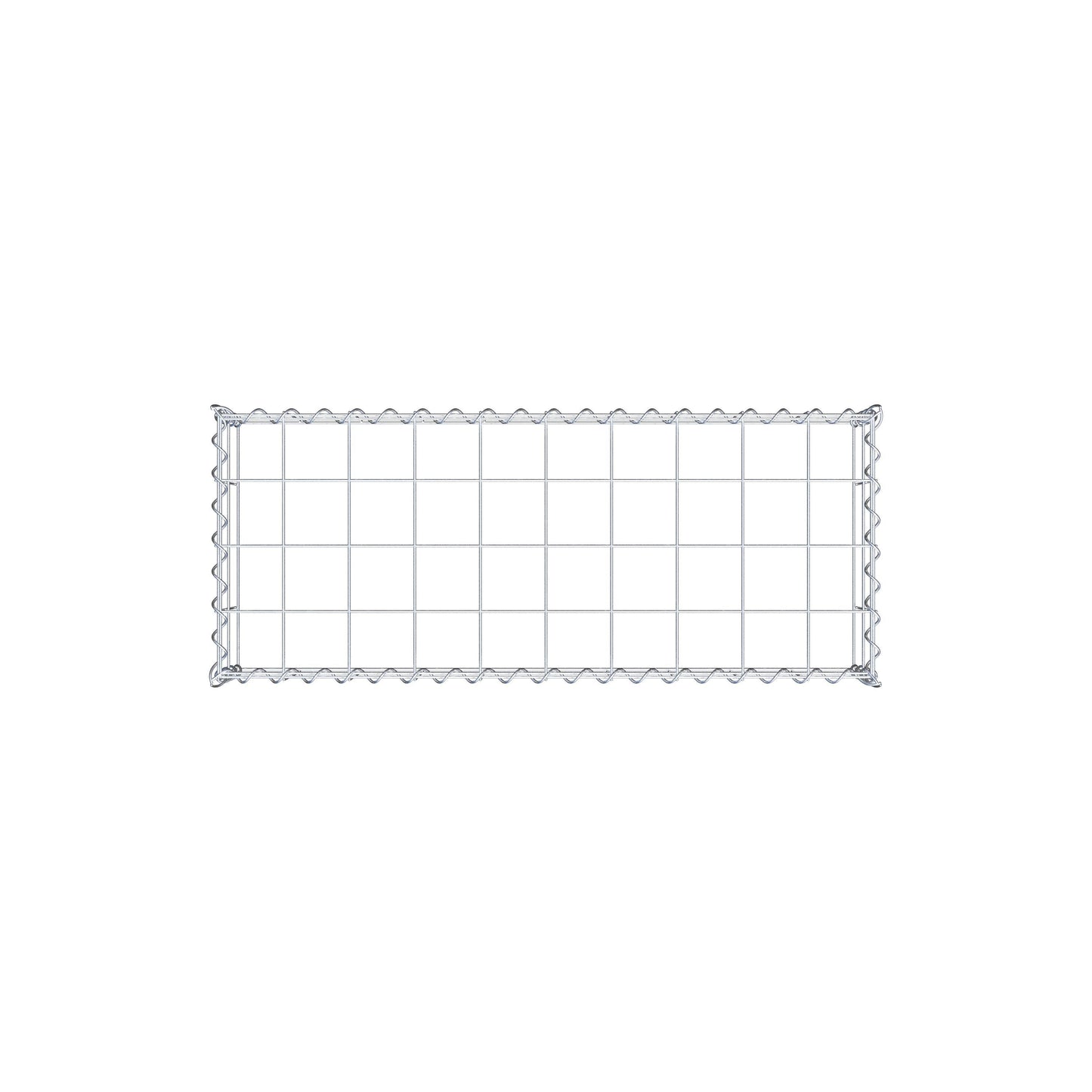 Add-on schanskorf type 3 100 cm x 20 cm x 40 cm (L x H x D), maaswijdte 10 cm x 10 cm, spiraal