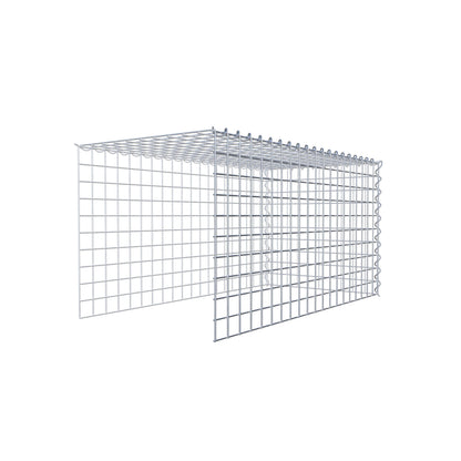 Gabbione aggiuntivo tipo 4 100 cm x 50 cm x 50 cm (L x H x P), dimensione maglia 5 cm x 5 cm, a spirale