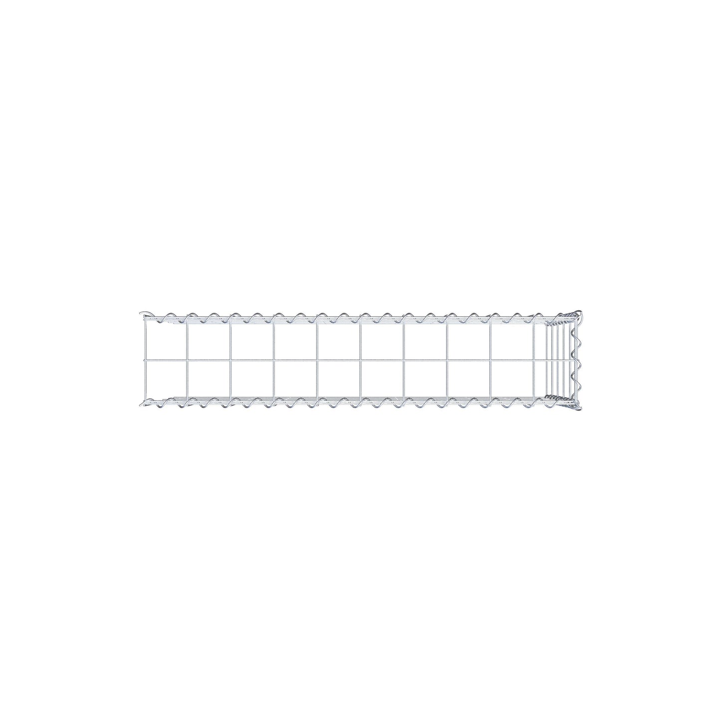 Add-on schanskorf type 4 100 cm x 50 cm x 20 cm (L x H x D), maaswijdte 10 cm x 10 cm, spiraal