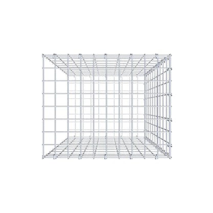Mounted gabion type 2 100 cm x 50 cm x 40 cm, mesh size 5 cm x 10 cm, C-ring