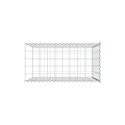 Add-on schanskorf type 2 100 cm x 80 cm x 50 cm (L x H x D), maaswijdte 10 cm x 10 cm, spiraal