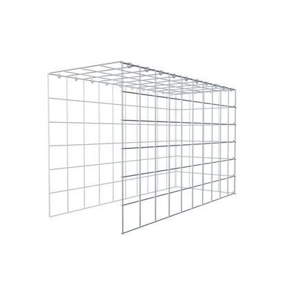Type 4 oplegkorf 100 cm x 60 cm x 40 cm (L x H x D), maaswijdte 10 cm x 10 cm, C-ring