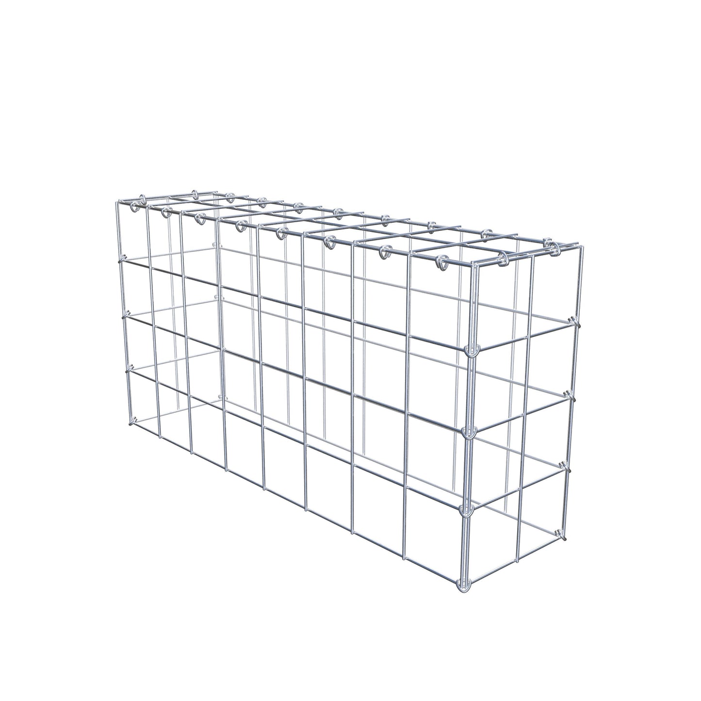 Pila adicional tipo 3 80 cm x 40 cm x 20 cm (L x A x P), malla 10 cm x 10 cm, anillo en C