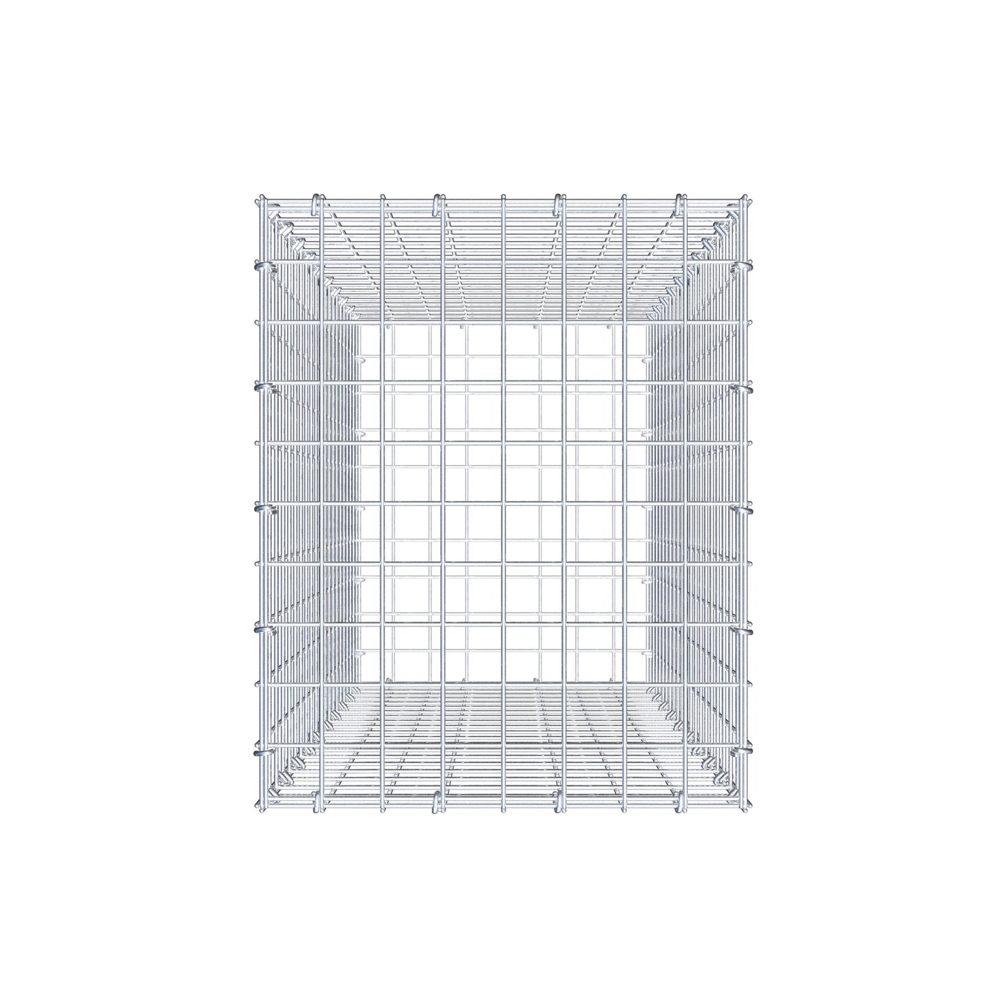 Gabion 100 cm x 40 cm x 50 cm (L x H x D), mesh size 5 cm x 5 cm, C-ring