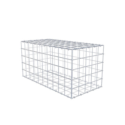 Schanskorf 100 cm x 50 cm x 50 cm (L x H x D), maaswijdte 10 x 10 cm, spiraalring