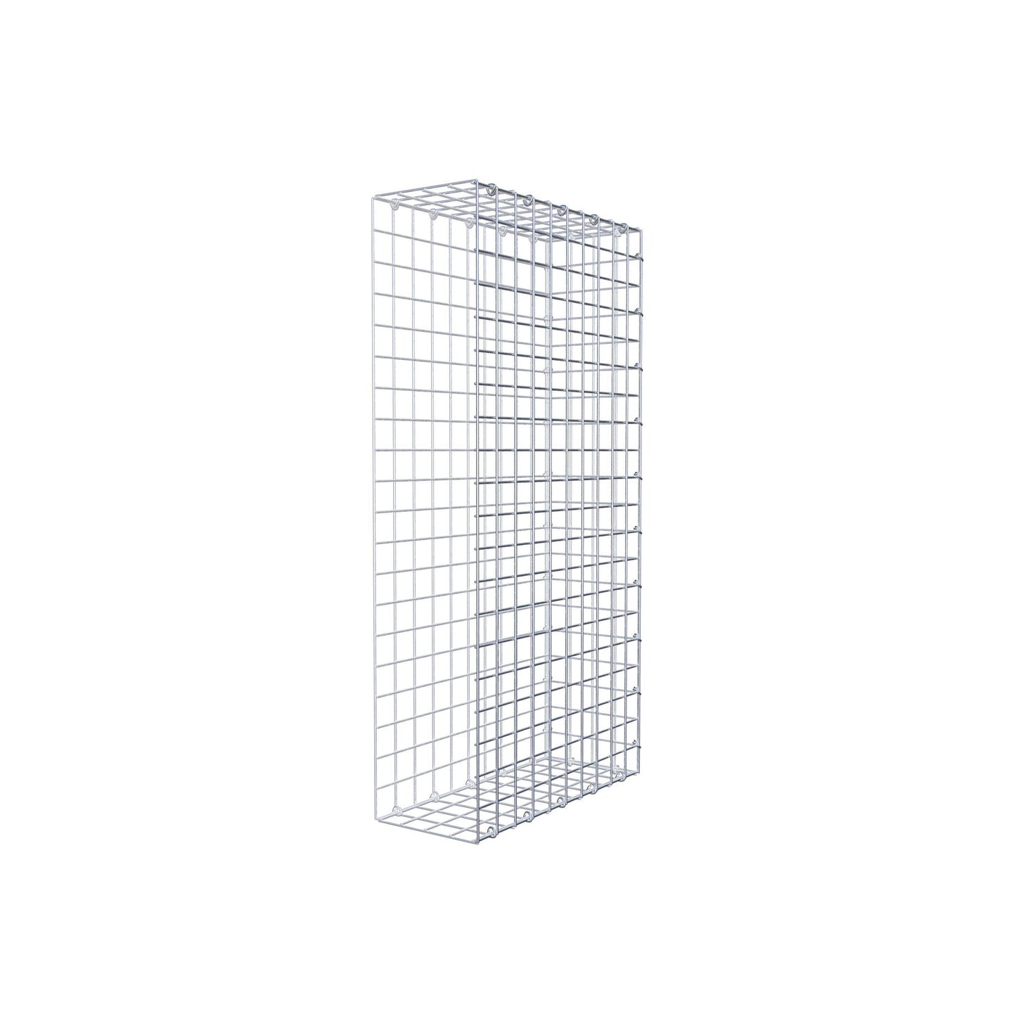 Gabbione fissabile tipo 2 100 cm x 50 cm x 20 cm (L x H x P), maglia 5 cm x 5 cm, anello a C