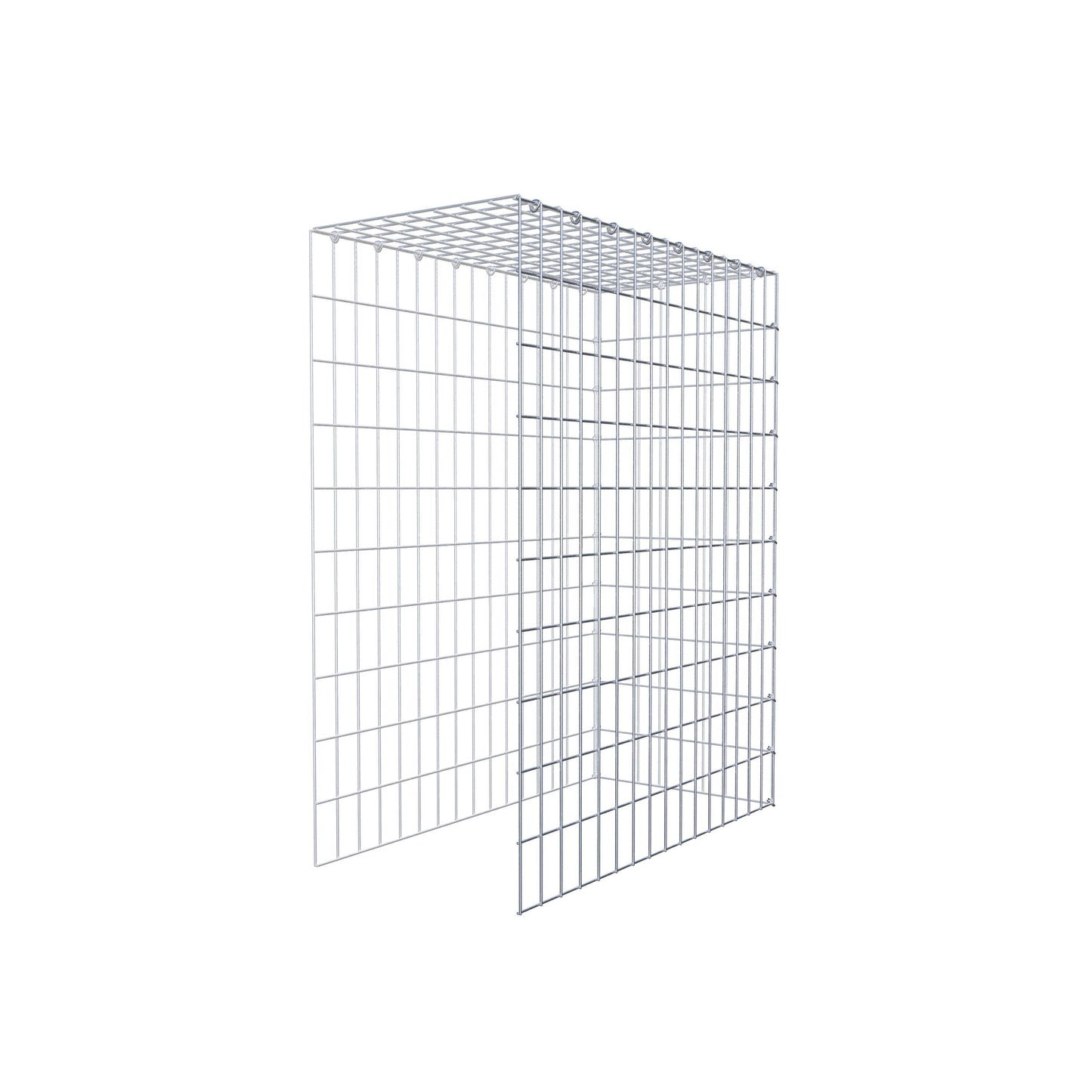 Type 4 oplegkorf 100 cm x 80 cm x 40 cm (L x H x D), maaswijdte 5 cm x 10 cm, C-ring