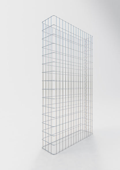 Clôture en gabion Longueur 82 cm, hauteur 160 cm, profondeur 22 cm, mailles 5 x 10 cm