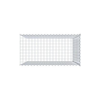 Opvokset gabion type 4 100 cm x 100 cm x 50 cm (L x H x D), maskestørrelse 5 cm x 5 cm, spiral