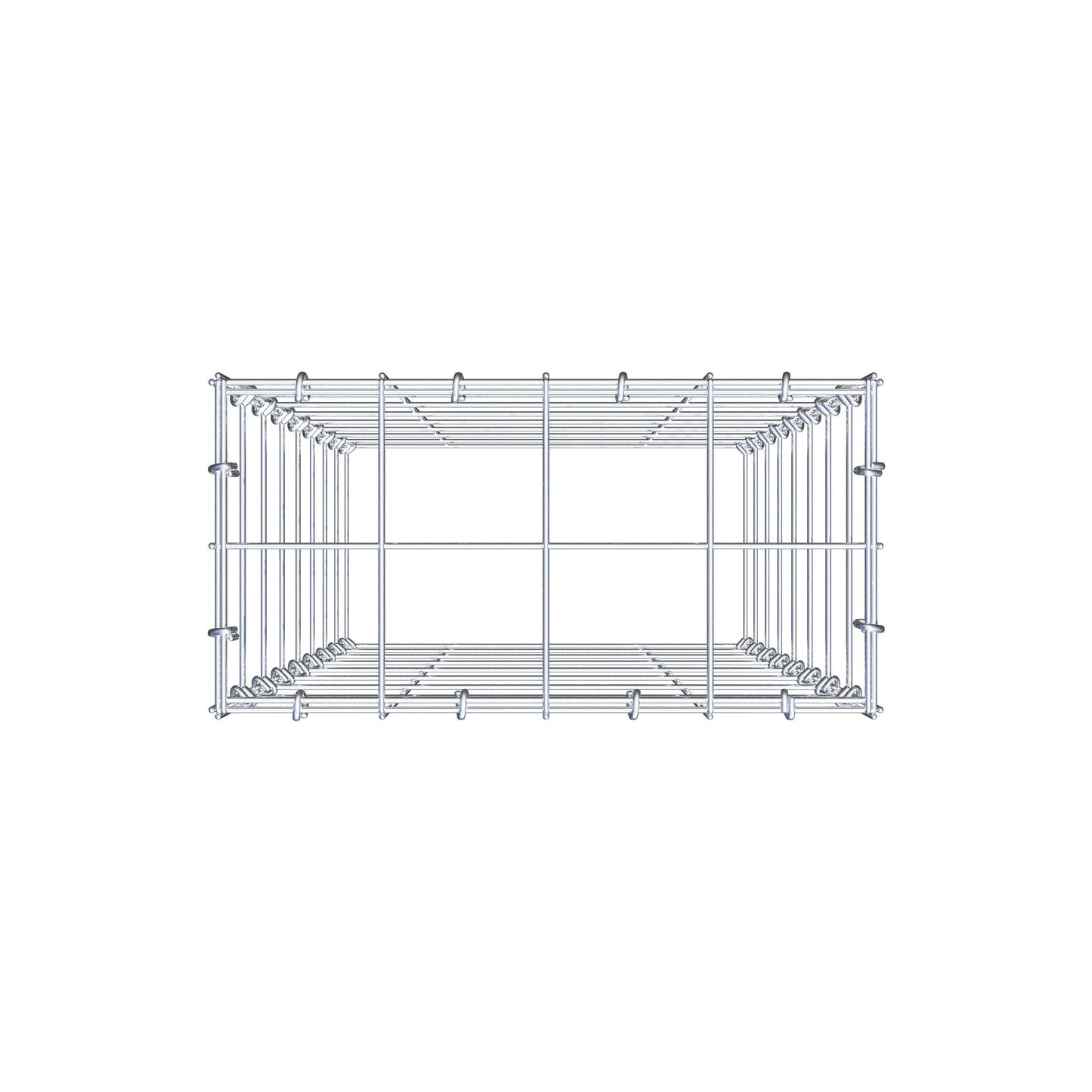Pila adicional tipo 3 80 cm x 40 cm x 20 cm (L x A x P), malla 10 cm x 10 cm, anillo en C