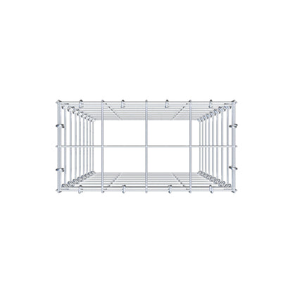 Pila adicional tipo 3 80 cm x 40 cm x 20 cm (L x A x P), malla 10 cm x 10 cm, anillo en C