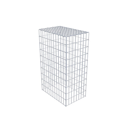 Gabbione aggiuntivo di tipo 3 100 cm x 60 cm x 40 cm (L x H x P), maglia 5 cm x 10 cm, anello a C