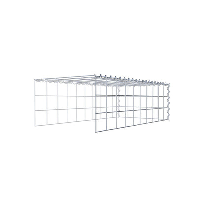 Add-on schanskorf type 4 100 cm x 30 cm x 50 cm (L x H x D), maaswijdte 10 cm x 10 cm, spiraalvormig