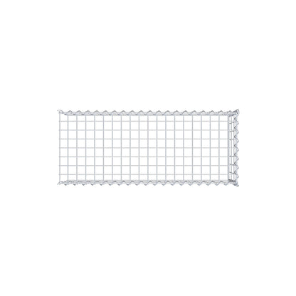 Grown-on gabion type 4 100 cm x 30 cm x 40 cm (L x H x D), mesh size 5 cm x 10 cm, spiral