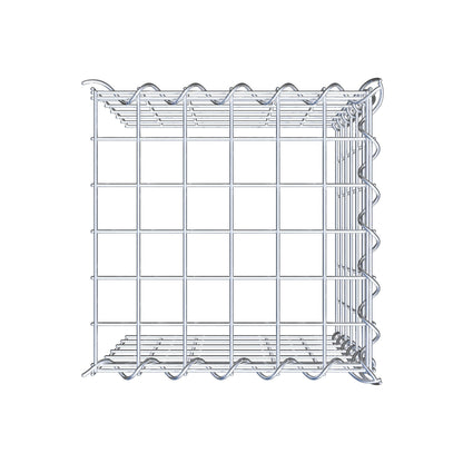 Opvokset gabion type 4 30 cm x 30 cm x 30 cm (L x H x D), maskestørrelse 5 cm x 5 cm, spiral
