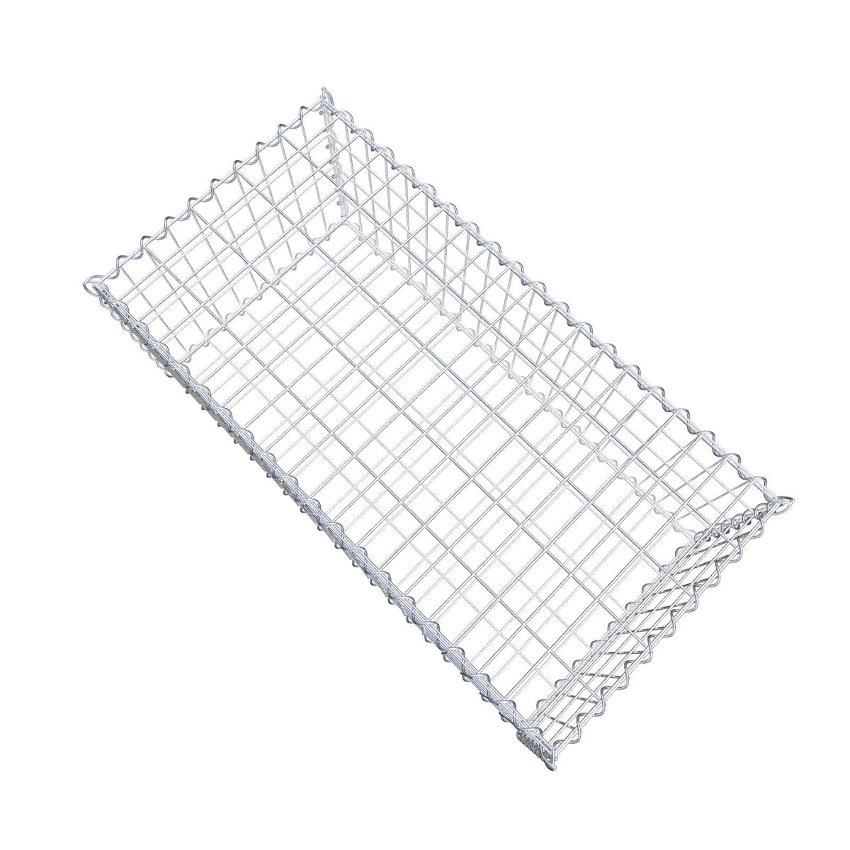 Gavión 100 cm x 40 cm x 50 cm (largo x alto x fondo), malla 5 cm x 10 cm, en espiral