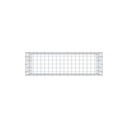 Typ 3 påbyggnadsgabion 100 cm x 60 cm x 30 cm (L x H x D), maskstorlek 5 cm x 10 cm, C-ring