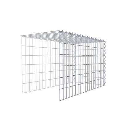 Add-on schanskorf type 4 100 cm x 60 cm x 50 cm (L x H x D), maaswijdte 5 cm x 10 cm, spiraalvormig